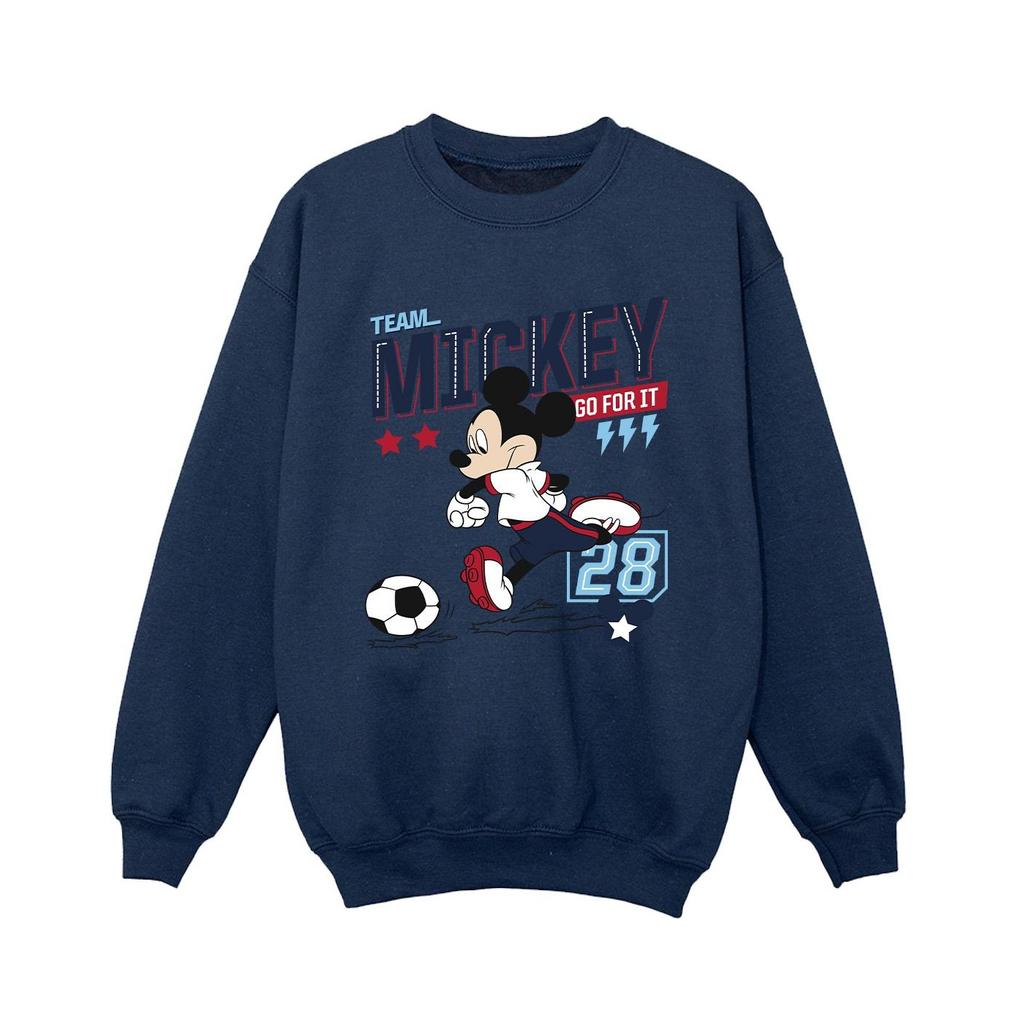 Disney Boys Mickey Mouse Team Mickey Football Sweatshirt