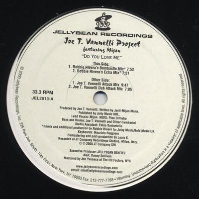 12inch Record JOE T. VANNELLI PROJECT, MIJAN - Do You Love Me JEL26131 Jellybean Recor 2000 US Dance & Electronica Used