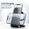 VAORLO 3in1 Qi Fast Wireless 15W Charger For Apple Watch For Airpods Charging Holder Dock Station For Iphone 14 14pro 13 13pro