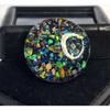 Round Cut Natural Black Fire Opal 10-12 Ct Beautiful Certified Loose Gemstone