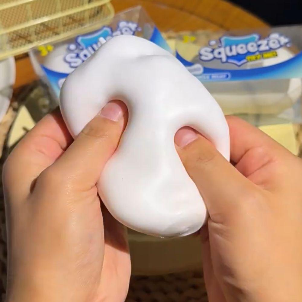 Round Blocks Filled Soap Ball Squishy Finger Relax Sensory Fidget Ball Crispy Squishy Studen
