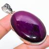 Natural Purple Labradorite Handmade 925 Sterling Silver Pendant 2.52" D8C03