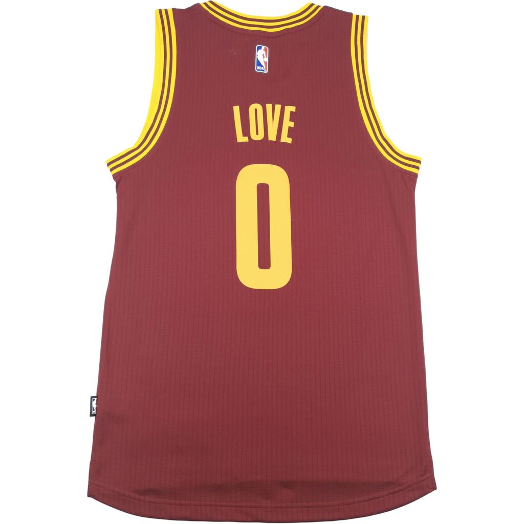 Adidas NBA Swingman Fan Edition 0 Kevin Love Away Jersey Unisex Basketball Jersey Wine-Red 7470A-327-K92630