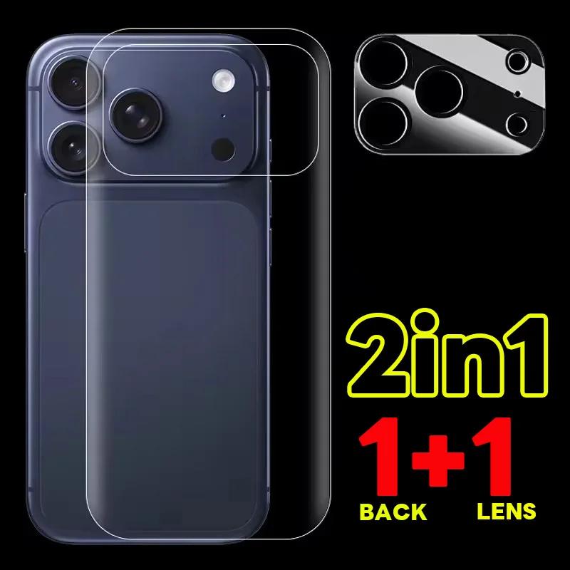 Rückfolie für iPhone 17 Pro Max 17 Air Hydrogel-Folien Displayschutzfolien HD Vollabdeckung mit gehärtetem Glas Linsenschutz