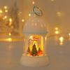Christmas Decoration Atmosphere Lamp Desktop Ornament Small Night Light Retro LED Wind Light Handheld Pendant Christmas Eve Gift