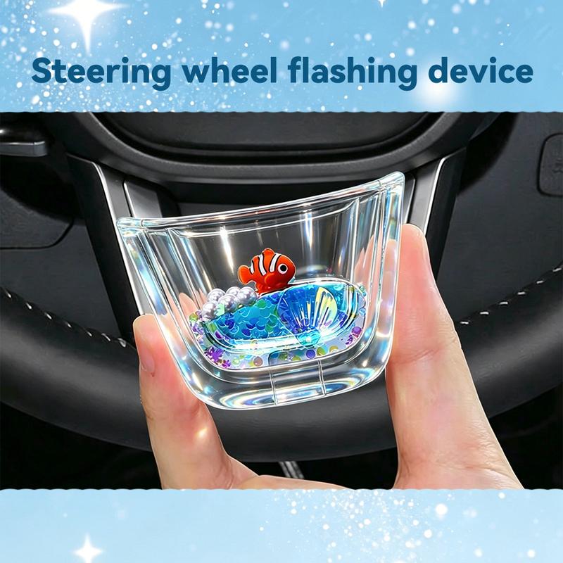 For Honda Steering Wheels Easy To Tall Durable Acrylic Shell Dynamic Sequ Stylish Upgrade Car Interior Accessories