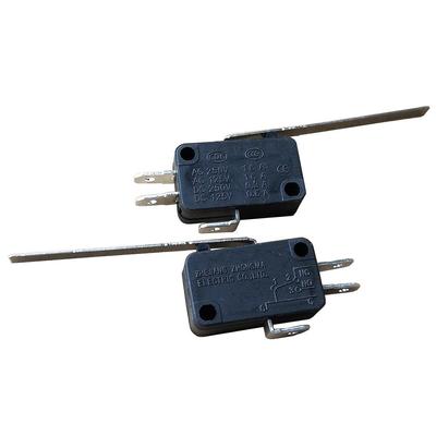 KW7-9 Micro Switches Momentary Microswitch Long Lever SPDT 1NO 1NC 125V 250V 16A, 6-Pack