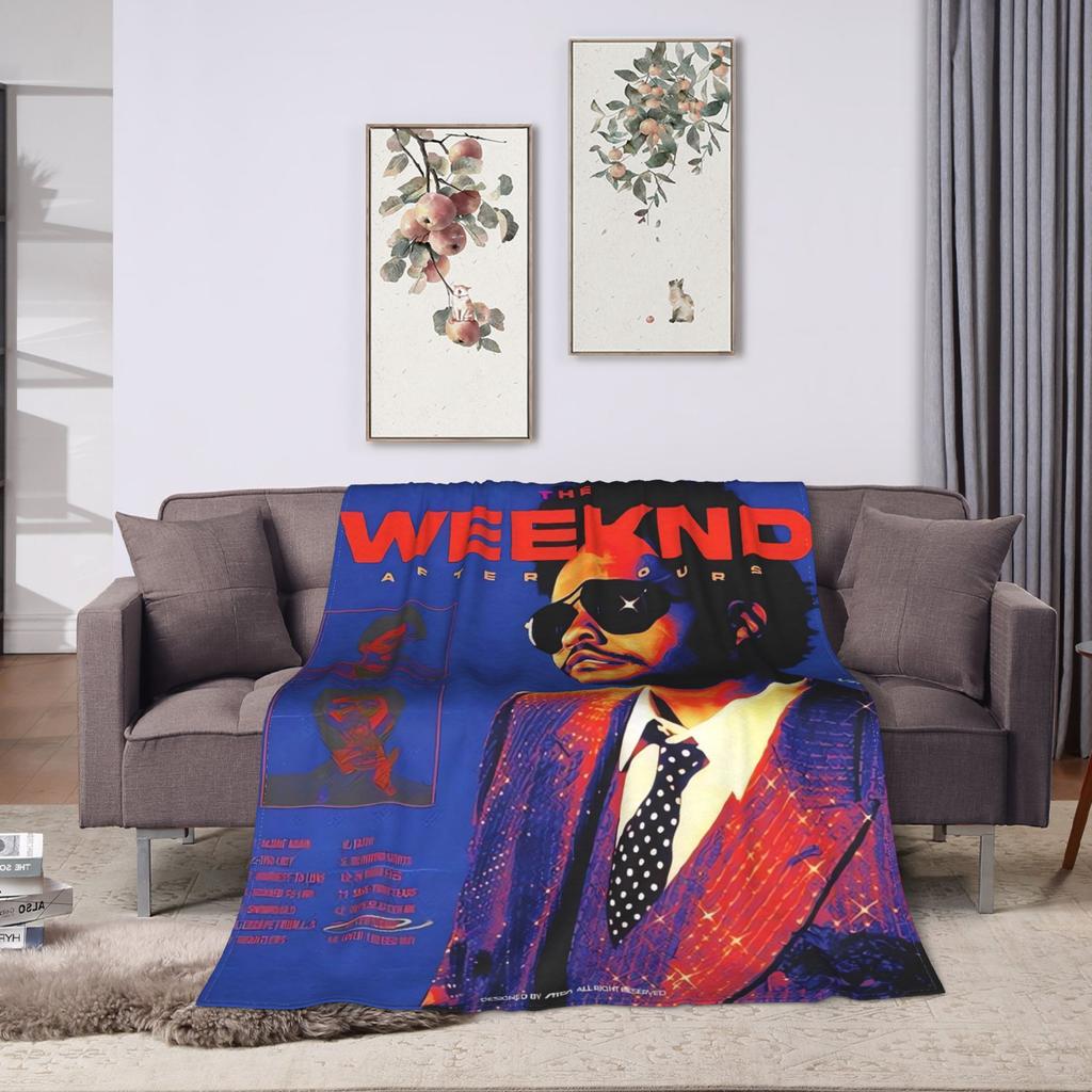 The Weeknd Xo Album Soft Warm Blanket Travel Office Plush Bedding Throws Novelty Living Room Flannel Bedspread Sofa Bed Cover