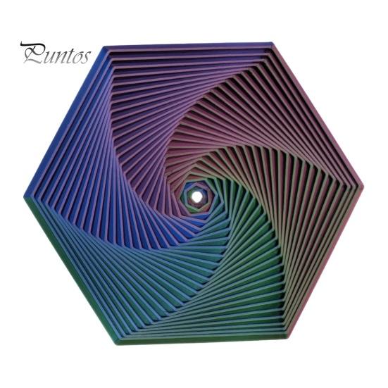 

3D-печатная фрактальная шестиугольная игрушка для снятия стресса и беспокойства, вращающаяся настольная игрушка для детей и взрослых, карманного размера, для путешествий, красочная спиральная шестиугольная сенсорная игрушка 12cm