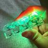 Light Up 4 Keys Finger Keyboard Keycap Stress Relief Fidget Toy Keychain Key LED Button Pinch Tester Office Desk Accessory Decor