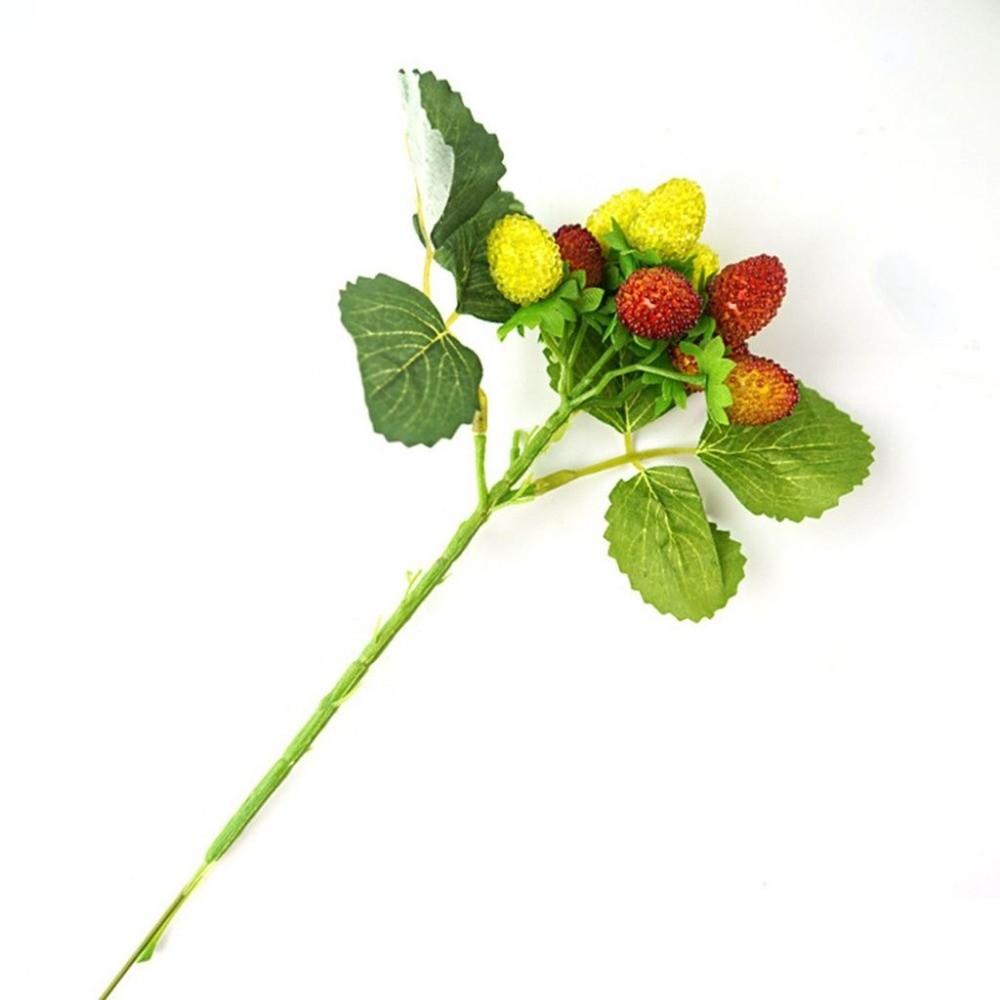 Creative PVC DIY Accessories Realistic Home Decor Artificial Raspberry Mulberry Branch Model Photography Props Fake Fruit
