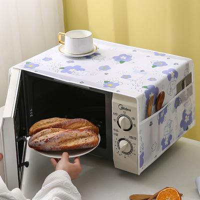 Wodoodporna osłona przeciwkurzowa do kuchenki mikrofalowej z bocznymi kieszeniami, domowa, z nadrukiem, na urządzenia AGD, odporna na olej, wysokiej jakości, ochrona środowiska