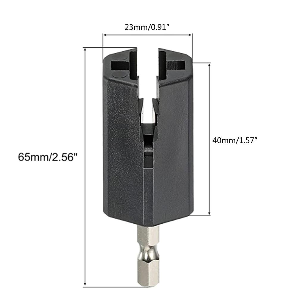 Hexagonal Guitar String Winder Head DIY Maintenance Tool Accessories Winder Drill Plug String Peg Puller for Guitar Bass