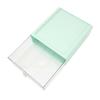Clear Drawer Storage Box Large Capacity Desktop Drawer Storage Container Organizer for Office Green