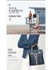 Men's Oxford Cloth Vertical Crossbody Shoulder Bag - Business Casual Style