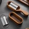 Wood Handle Chocolate Handheld Grater Stainless Steel Vegetable Shredder Cheese Grater  Grater Tool