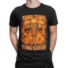 Mens Tung Tung Tung Sahur Italian Brainrot Meme Bootleg T Shirt  Cotton Clothes Vintage Short Sleeve O Neck Tee Shirt Gift