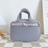 Nylon Insulated Bag Hand-held Insulated Bag Lunch Box Bag Student Lunch Bag  Office Worker