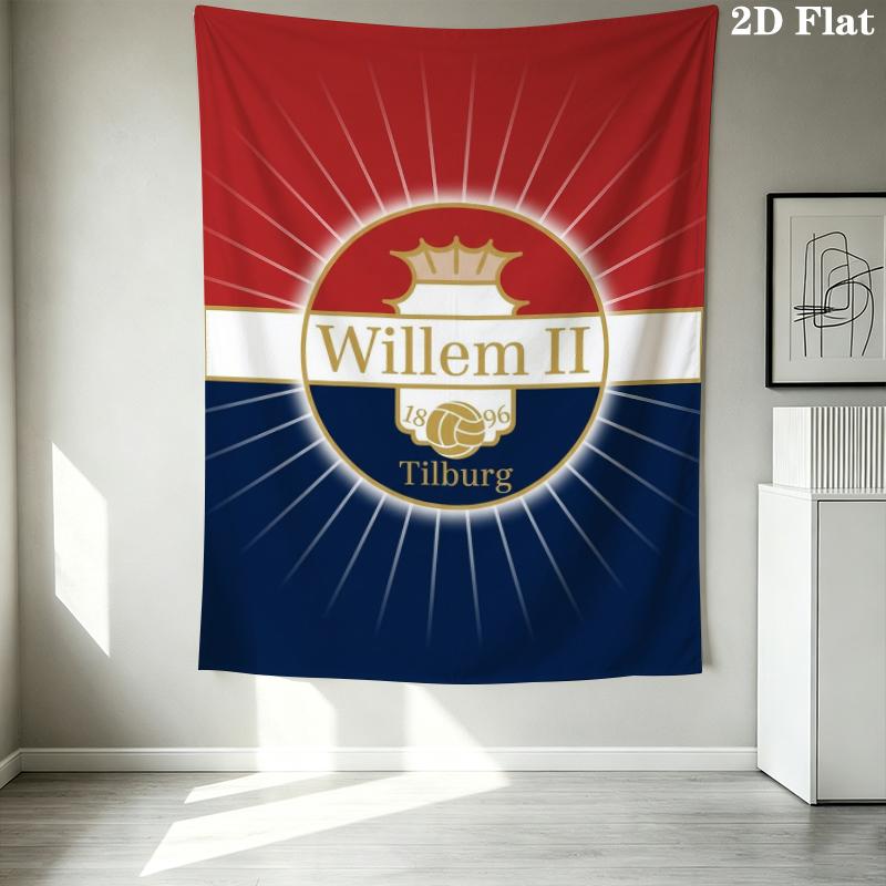 Willem II Nástěnná tapiserie Estetické závěsné na zeď Tištěná látková přikrývka Dekorativní tapiserie pro ložnici Obývací pokoj Domácí dekorace