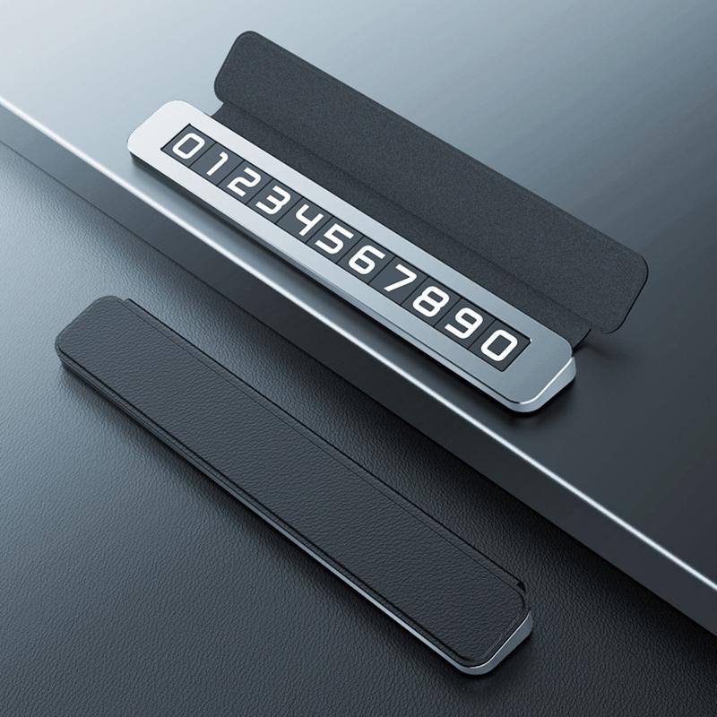 New Car Temporary Parking Sign Phone Number Plate Creative Hidden Temporary Parking Sign Car Decoration Gift