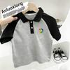 Summer Kids Cotton Polo Shirt Short Sleeve Casual Fashion Top For Boys And Girls