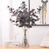 Simulation eucalyptus leaf fake flower autumn color wedding road guide decoration layout simulation green plants