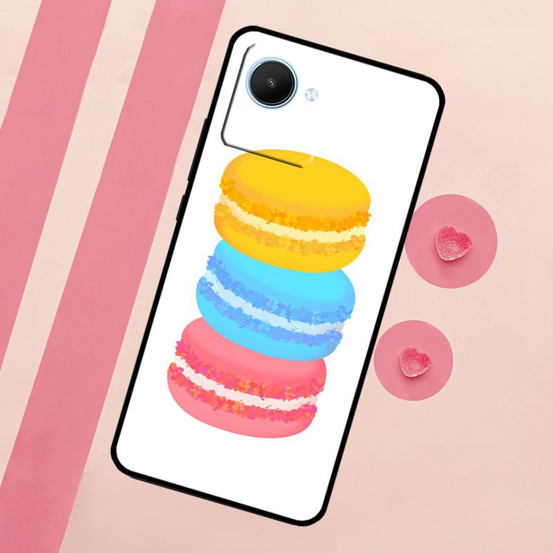 

Dessert ice Cream Macaron Food For Realme 15 Pro 10 11 12 13 14 Pro Plus GT7 C67 C65 C63 C61 C55 C53 C51 C35 C71 C75 Case Realme C35