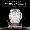 POEDAGAR Fashion Man Wristwatch Waterproof Luminous Date Week Business Quartz Watches Leather Sport Clock Reloj Hombre