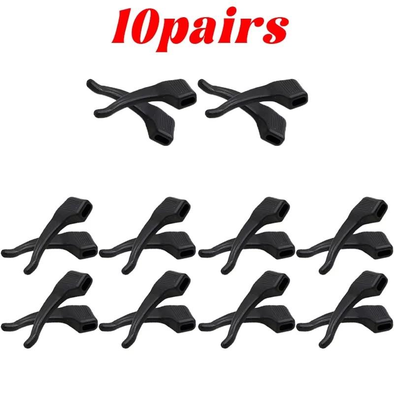 5/10/20pairs Silicone Anti-slip Ear Hooks Women Men Antiskid Glasses Leg Ear Sleeve Clear Anti-fall Eyewear Holder Accessories