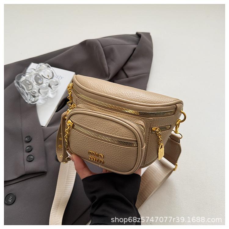 Niche design retro small bag bag women's 2025 new casual fashion crossbody bag outdoor chest bag simple shoulder bag