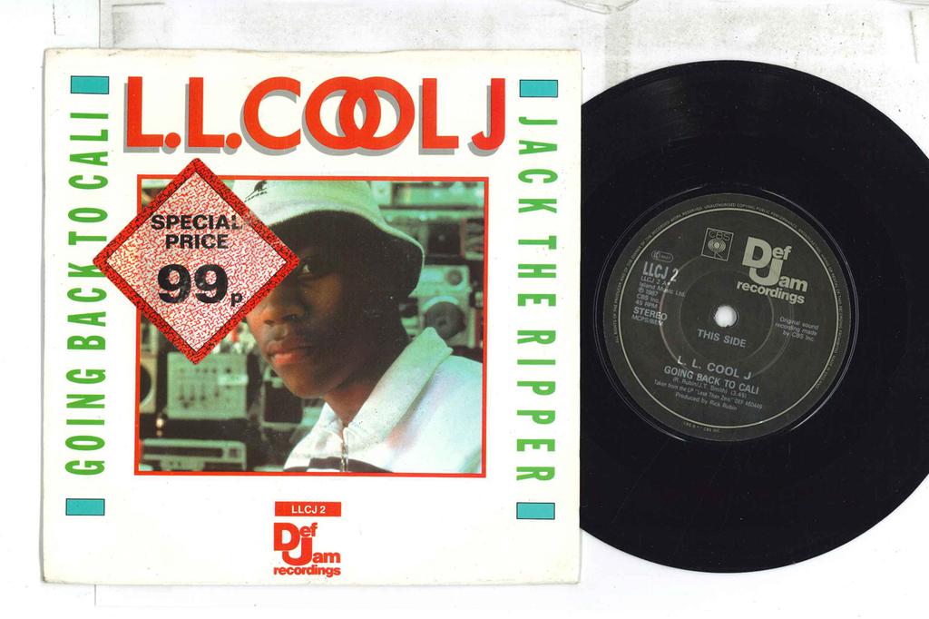 7inch Record LL COOL J - Going Back To Cali / Jack The Rippe LLCJ2 DEF JAM 1988 UK Rap & Hip-Hop/R&B Used