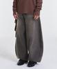 Gicheol Balloon Fit Denim Pants (Dark Brown)