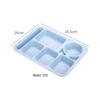 Cross-border Wheat Straw Children's Anti-fall Compartment Dinner Plate for Household or Student Canteen Use.