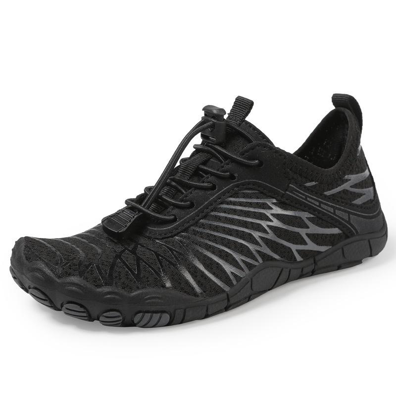 

New five-finger creek shoes breathable beach shoes diving shoes outdoor wading non-slip and cut-proof barefoot swimming shoes 35 чорний