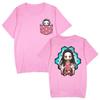 Japan cartoon comics Demon Slayer anime print short-sleeved T-shirt for men and women casual sportswear 0045