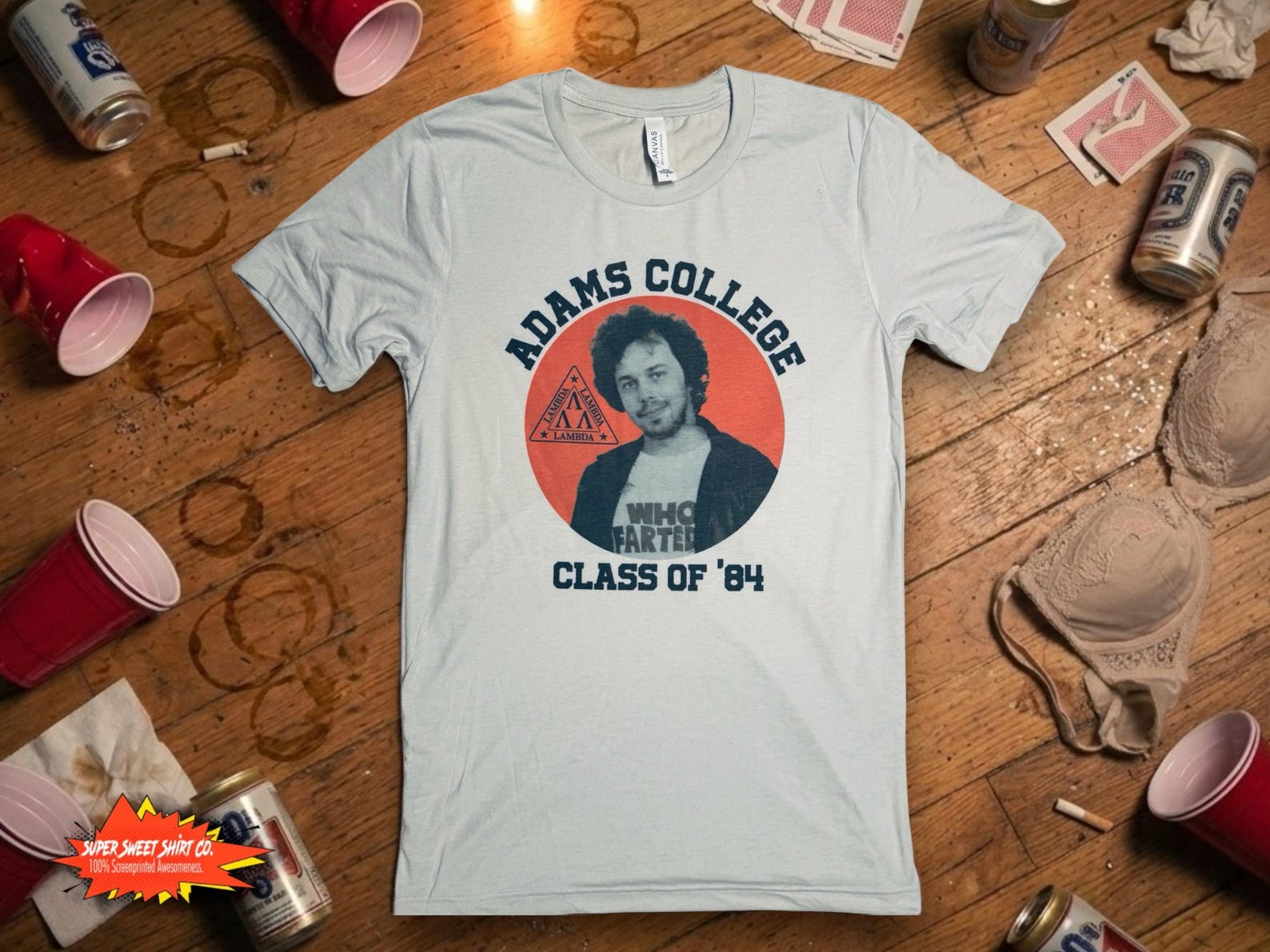 Booger Class of 1984 Shirt, Omega Mu Shirt, Lambda Lambda Lambda, 1984, fraternity, Revenge of the Nerds, 80s tee, adams college, poindexter M