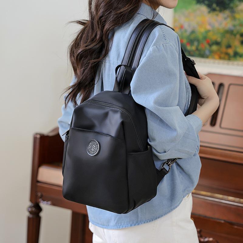 Backpack Women's Large Capacity Fashion Versatile Niche Student School Bag Crossbody Bag Lightweight Travel Backpack