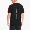 Puma Tricou cu mânecă scurtă X Ferrari Casual Colorblock Logo Bărbați Topuri Negru 597946-02