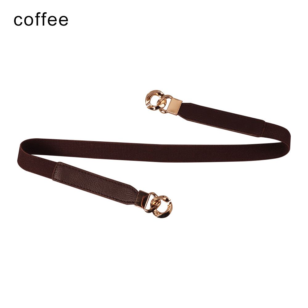 

Панк Регулируемый Женский Эластичный Пояс Декоративный Пояс Эластичные Ремни кофейный