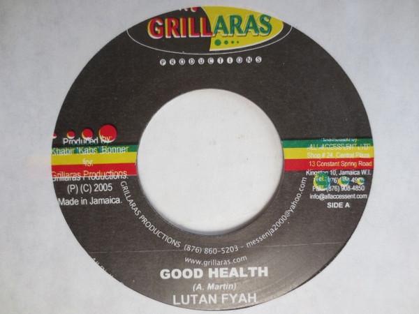 7inch Record LUTAN FYAH MARCHOS HI Good Health Rhythm Of A Life NONE Grillaras Produ 2005 Jamaica Reggae Ska Dub Used
