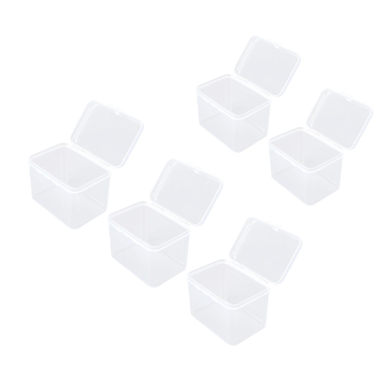 

5 шт., прозрачная коробка для хранения губок, многоцелевой портативный прозрачный небольшой пластиковый контейнер