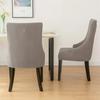 1/2pcs Jacquard Dining Chair Covers Stretch Chair Slipcovers Solid Color High Back Sloping Armchair Cover Hotel Kitchen Wedding