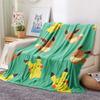 Pikachu  Print Flannel Blanket, High Quality Comfortable for All Seasons, Home Decor, Warmth and Comfort