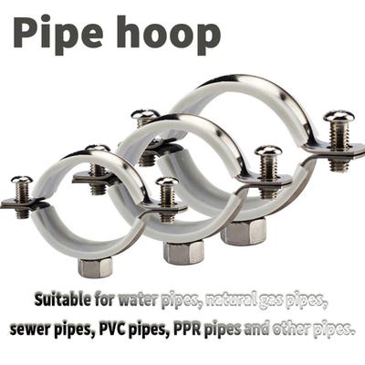 2Pcs 20mm-90mm Round Hose Clamp Nut Hoop Screw Hose Clamp Pipe Clamp Bracket Pipe Fitting Pipe Fastener Clamp Accessories