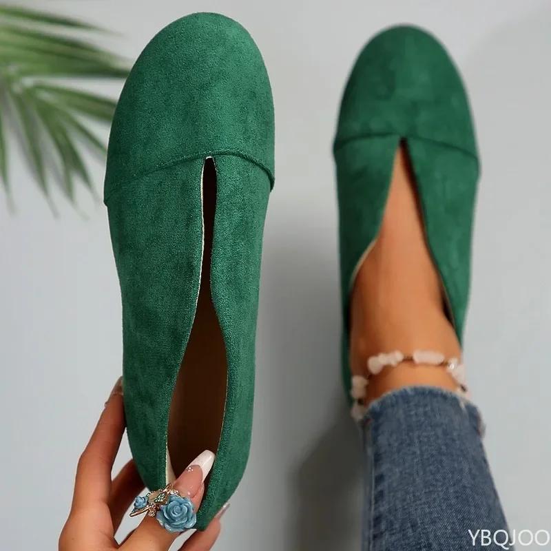Fashion Fashionable New Spring Autumn Women's Soft Sole Single Shoe Fabric Flat Sole Casual Lightweight Shoes Size Shallow Mouth Shoes