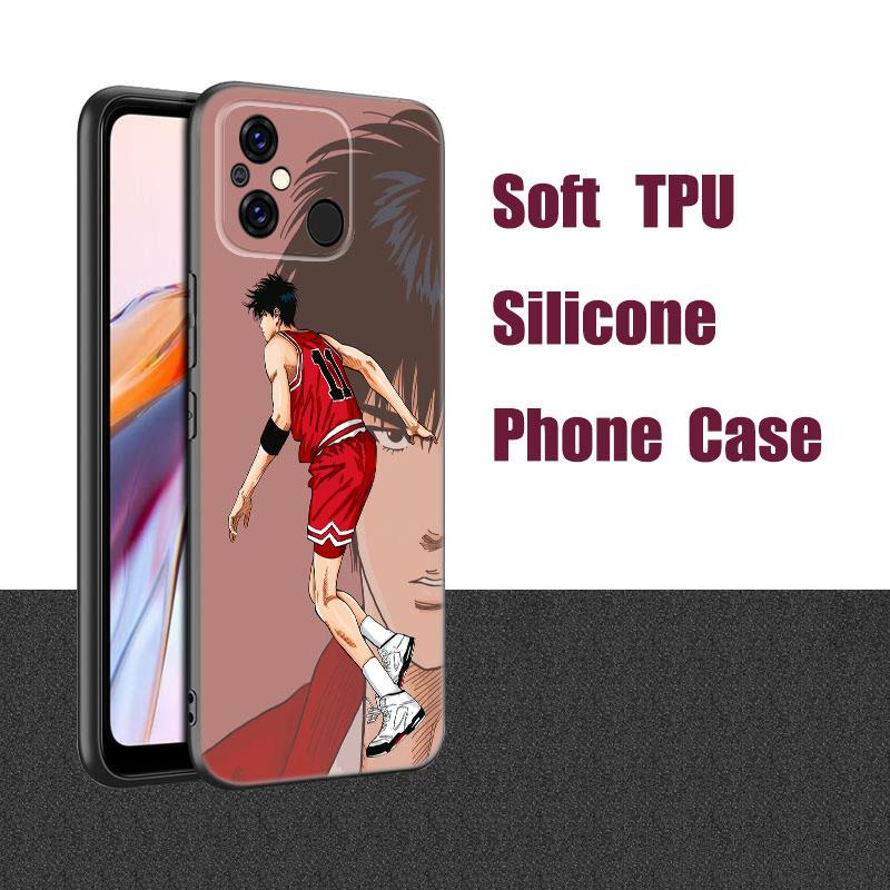 Anime Slam Dunk Black Silicone Phone Case For Xiaomi Redmi 7A 8A 9A 10A 11A 9C 10C 12C 13C 11 Prime A1 A2 Plus 12 4G Note 9T 12R