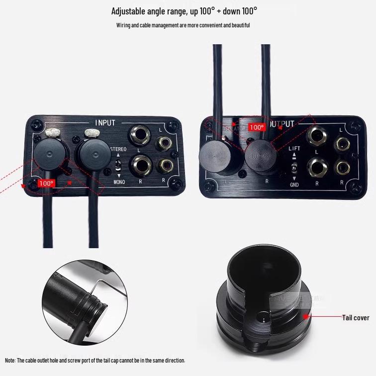 Right-Angle 3-Pin XLR Male to Female Microphone Audio Cable