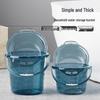 Thickened Transparent Plastic Bucket with Lid: Household Water Storage, Laundry, & Dorm Use