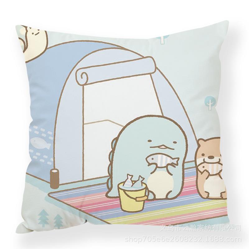 Cartoon Cartoon Corner Creature Pillow Cute Ins Animal Pillow Case Office Waist Rest Premium Durable Quality Useful