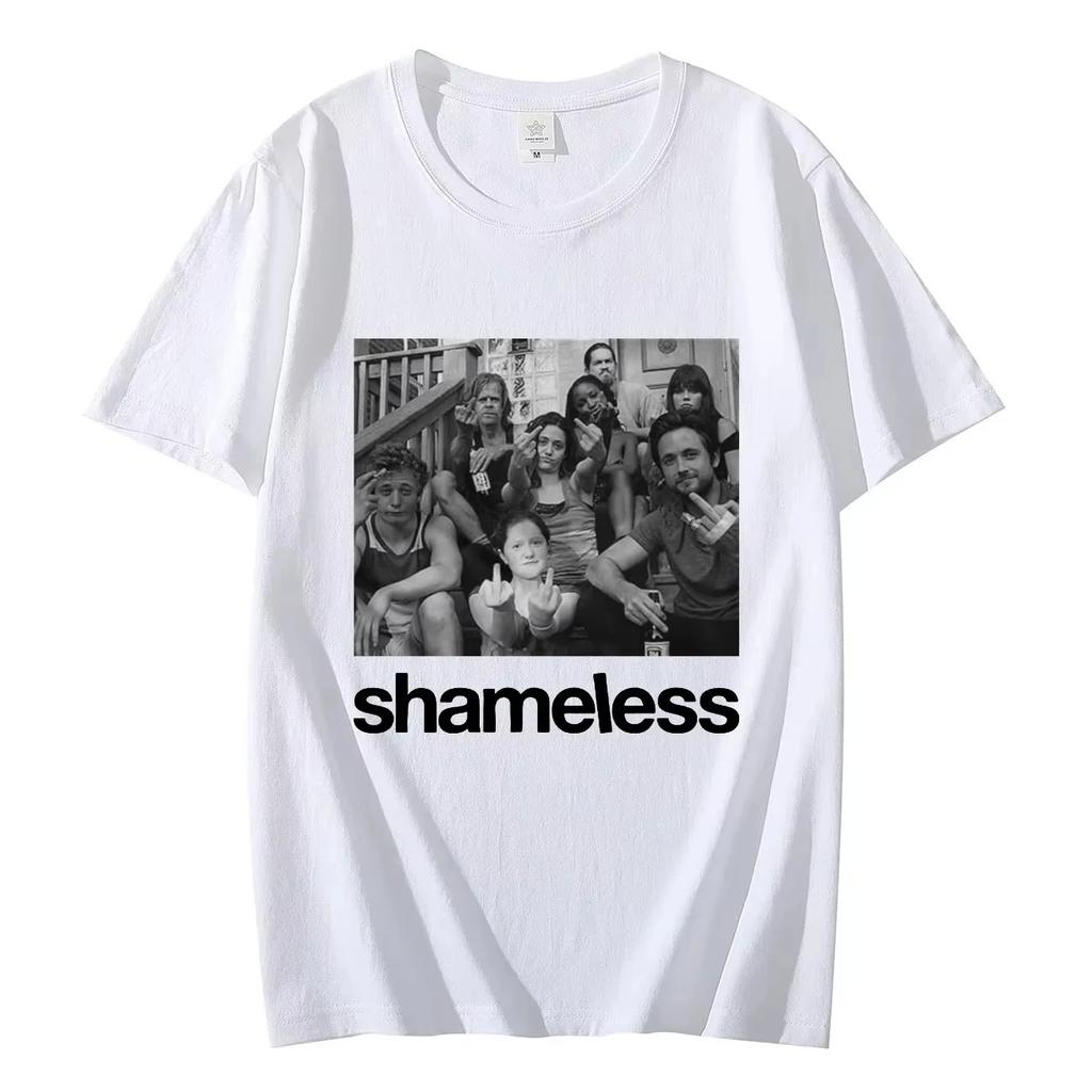 2026 TV Play Shameless Graphic T Shirts Men's Women's Fashion Vintage Short Sleeve T-shirt Streetwear Cotton Oversized T-shirts